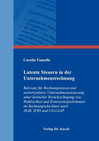 Latente Steuern in der Unternehmensrechnung
