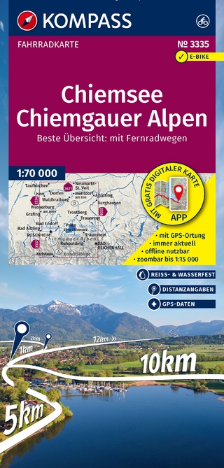 KOMPASS Fahrradkarte 3335 Chiemsee - Chiemgauer Alpen 1:70.000