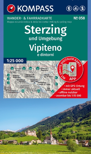 KOMPASS Wanderkarte 058 Sterzing und Umgebung / Vipiteno e dintorni 1:25.000