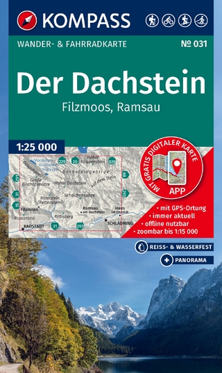KOMPASS Wanderkarte 031 Der Dachstein, Ramsau, Filzmoos 1:25.000