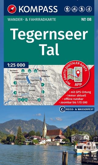 KOMPASS Wanderkarte 08 Tegernseer Tal 1:25.000