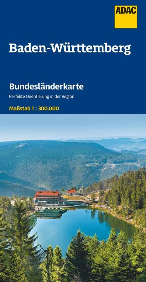 ADAC Bundesl&auml;nderkarte Deutschland 11 Baden-W&uuml;rttemberg 1:300.000