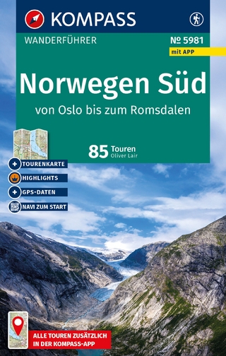 KOMPASS Wanderführer Norwegen Süd, von Oslo bis zum Romsdalen, 80 Touren mit Extra-Tourenkarte