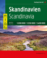 Skandinavien, Autoatlas 1:200.000 - 1:400.000, freytag & berndt