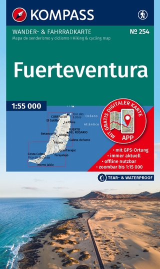 KOMPASS Wanderkarte 254 Fuerteventura 1:55.000