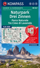 KOMPASS Wanderkarte 047 Naturpark Drei Zinnen, Parco Naturale Tre Cime di Lavaredo 1:25.000
