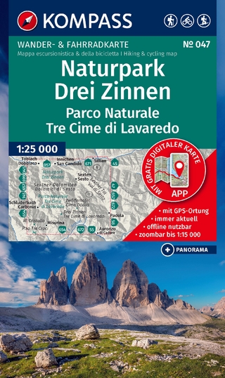 KOMPASS Wanderkarte 047 Naturpark Drei Zinnen, Parco Naturale Tre Cime di Lavaredo 1:25.000