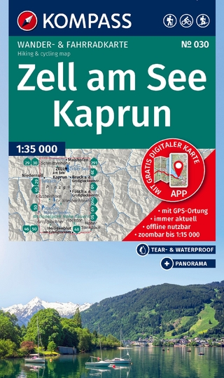 KOMPASS Wanderkarte 030 Zell am See, Kaprun 1:35.000