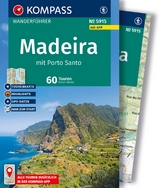 KOMPASS Wanderf&uuml;hrer Madeira mit Porto Santo, 60 Touren mit Extra-Tourenkarte - Peter Mertz