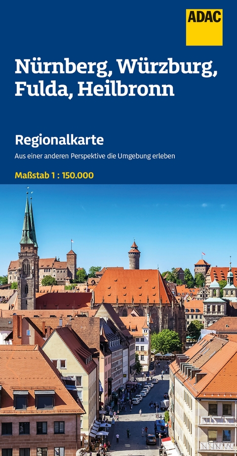 ADAC Regionalkarte 12 N&uuml;rnberg, W&uuml;rzburg, Fulda, Heilbronn 1:150.000