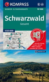 KOMPASS Wanderkarten-Set 888 Schwarzwald Gesamt (4 Karten) 1:50.000
