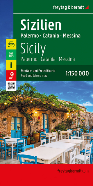 Sizilien, Straßen- und Freizeitkarte 1:150.000, freytag & berndt