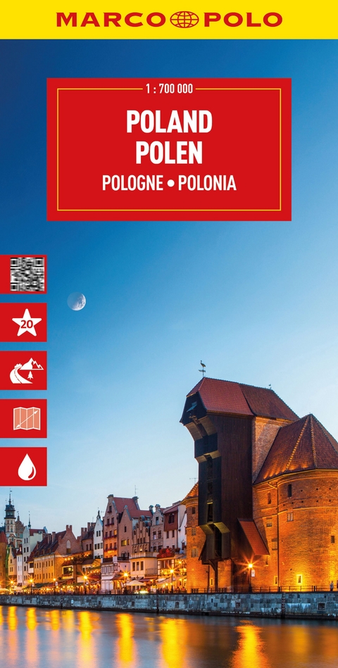 MARCO POLO Reisekarte Polen 1:700.000
