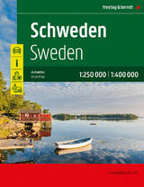 Schweden, Autoatlas 1:250.000 - 1:400.000, freytag & berndt - 
