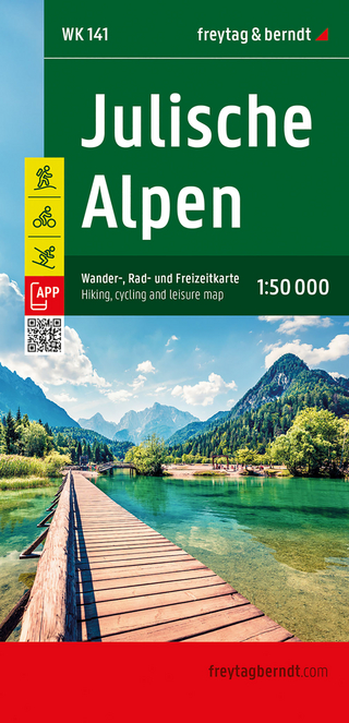 Julische Alpen, Wander-, Rad- und Freizeitkarte 1:50.000, freytag & berndt, WK 141