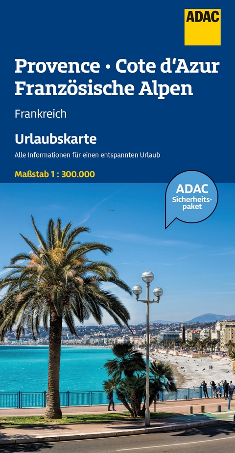 ADAC Urlaubskarte Provence, Franz&ouml;siche Alpen, Cote d'Azur 1:300.000