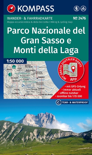 KOMPASS Wanderkarte 2476 Parco Nazionale del Gran Sasso e Monti della Laga 1:50.000
