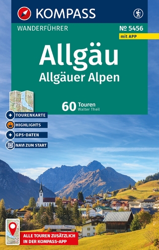 KOMPASS Wanderführer Allgäu, Allgäuer Alpen, 60 Touren mit Extra-Tourenkarte