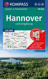 KOMPASS Wanderkarten-Set 848 Hannover und Umgebung (2 Karten) 1:50.000