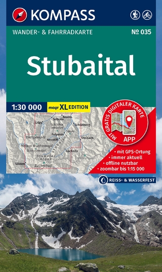 KOMPASS Wanderkarte 035 Stubaital 1:30.000