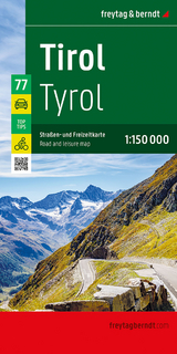 Tirol, Stra&szlig;en- und Freizeitkarte 1:150.000, freytag & berndt