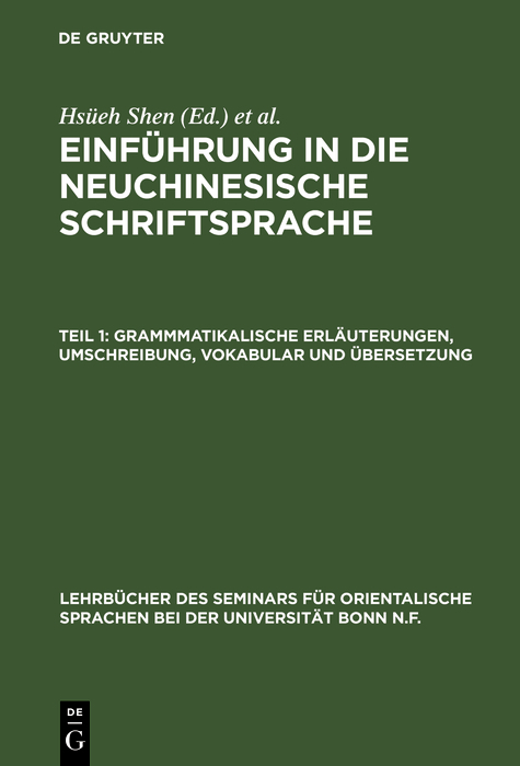 Grammmatikalische Erläuterungen, Umschreibung, Vokabular und Übersetzung - 
