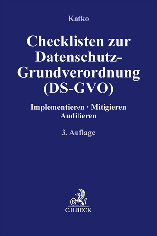 Checklisten zur Datenschutz-Grundverordnung (DS-GVO)