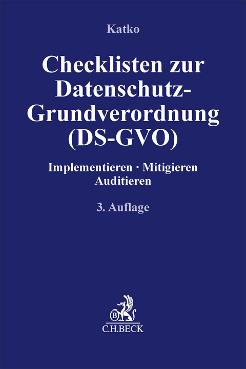 Checklisten zur Datenschutz-Grundverordnung (DS-GVO) - 