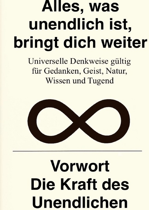 Alles, was unendlich ist, bringt dich weiter - Selo Al Mahmoud