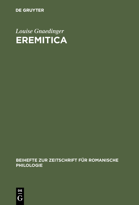 Eremitica - Louise Gnaedinger
