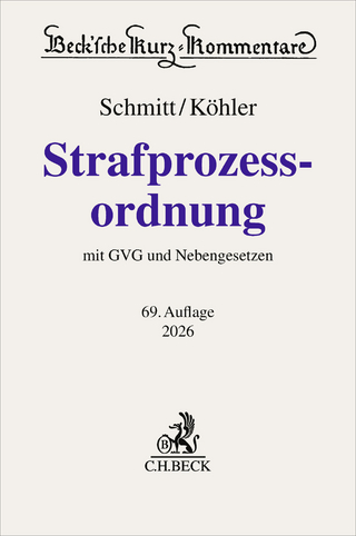 Strafprozessordnung. StPO