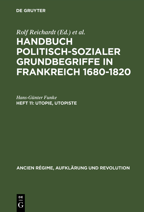 Utopie, Utopiste - Hans-G&uuml;nter Funke