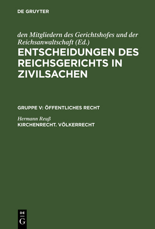 Kirchenrecht. Völkerrecht