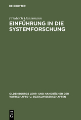 Einf&uuml;hrung in die Systemforschung - Friedrich Hanssmann