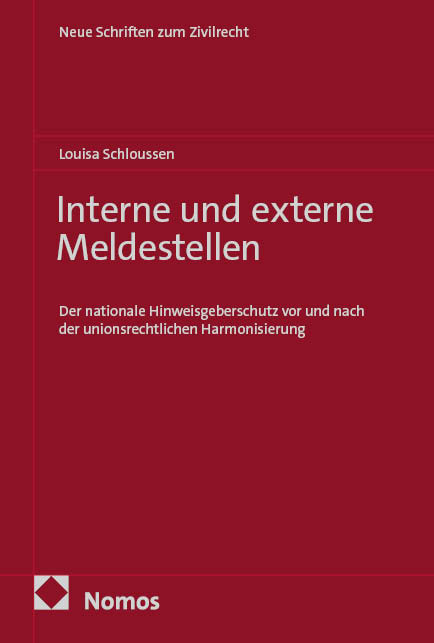 Interne und externe Meldestellen - Louisa Schloussen