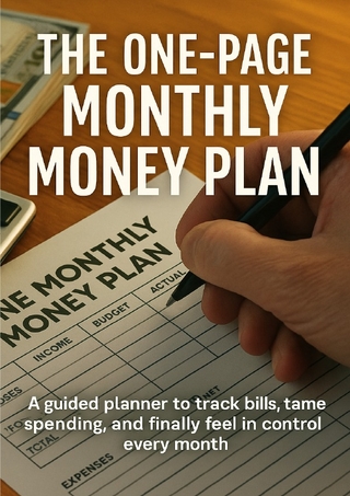 The One-Page Monthly Money Plan