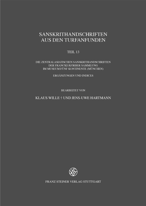 Sanskrithandschriften aus den Turfanfunden