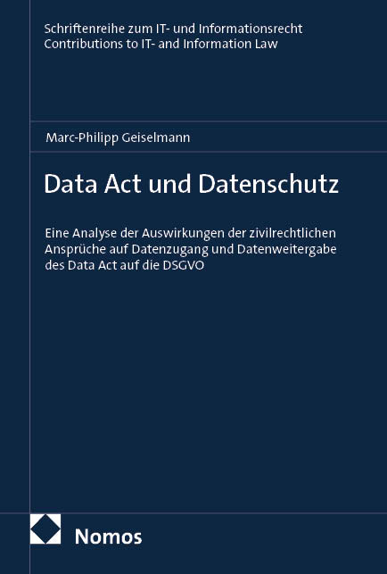 Data Act und Datenschutz - Marc-Philipp Geiselmann