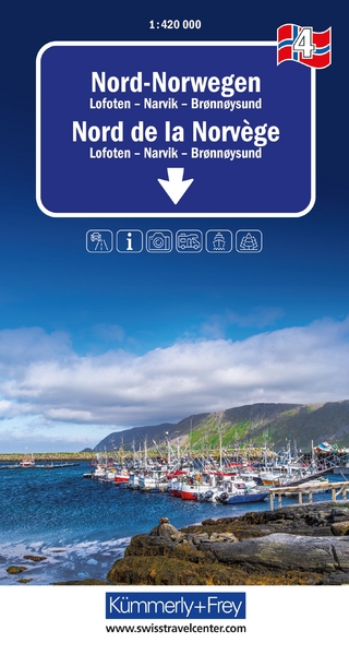 Kümmerly+Frey Regional-Strassenkarte 4 Nord-Norwegen 1:420.000