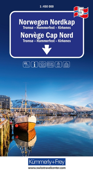 Kümmerly+Frey Regional-Strassenkarte 5 Norwegen Nordkap 1:450.000