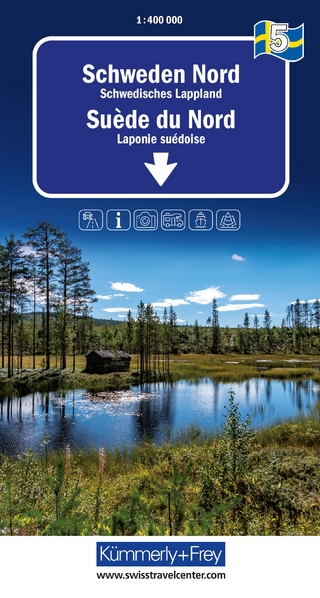 Kümmerly+Frey Regional-Strassenkarte 5 Schweden Nord 1:400.000