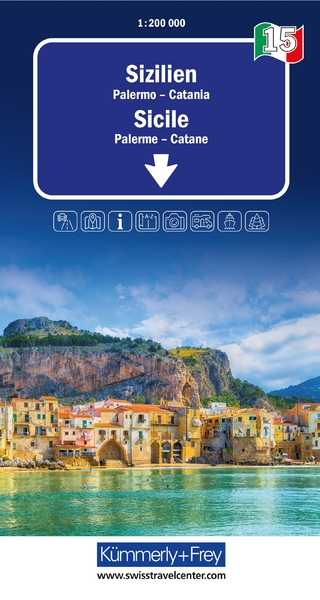 Kümmerly+Frey Regional-Strassenkarte 15 Sizilien 1:200.000