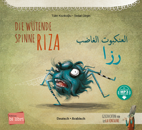 Die w&uuml;tende Spinne Riza (Deutsch-Arabisch) - T&uuml;lin Kozikoğlu