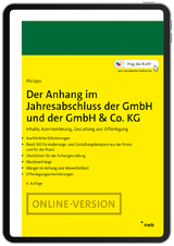 Der Anhang im Jahresabschluss der GmbH und der GmbH & Co. KG - Philipps, Holger