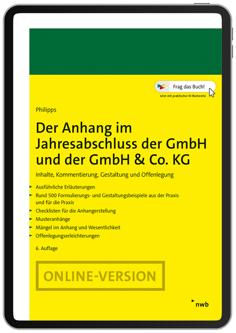 Der Anhang im Jahresabschluss der GmbH und der GmbH & Co. KG - Holger Philipps