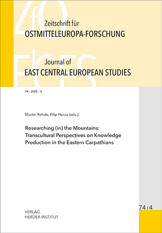 Zeitschrift für Ostmitteleuropa-Forschung (ZfO) 74/4 / Journal of East Central European Studies (JECES) 74/4