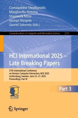 HCI International 2025 &ndash; Late Breaking Papers - 