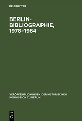 Berlin-Bibliographie, 1978&ndash;1984 - 