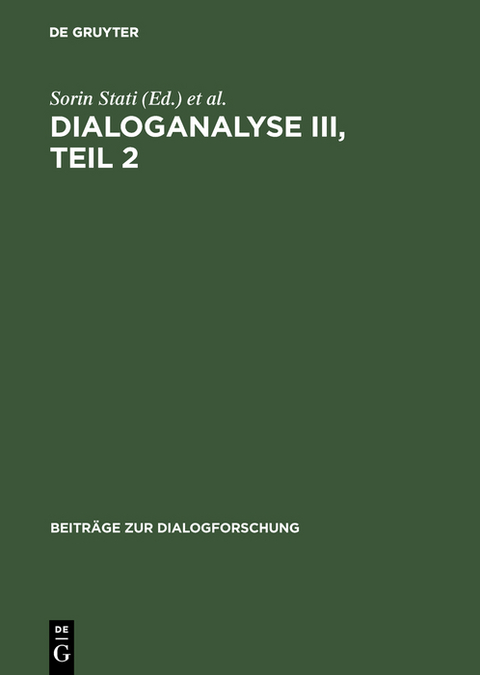 Dialoganalyse III, Teil 2 - 
