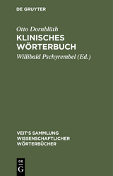 Klinisches W&ouml;rterbuch - Otto Dornbl&uuml;th